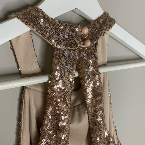 Speechless Gold Sequins Mini Dress - Picture 4 of 10